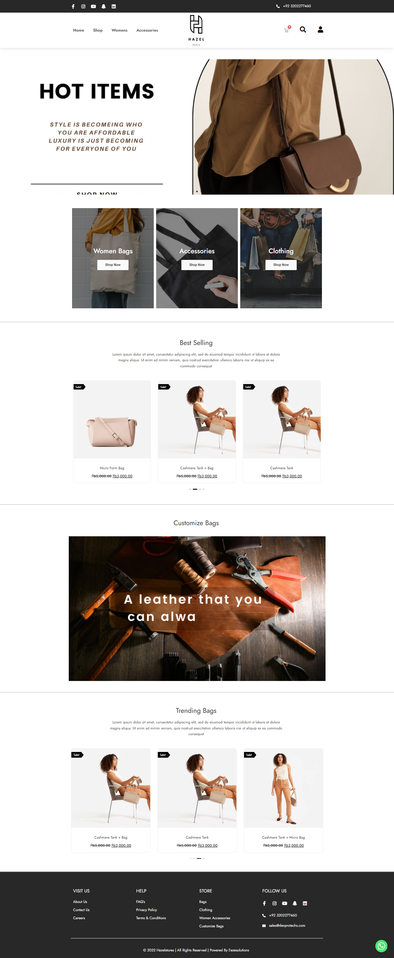 Customize Leather Bags